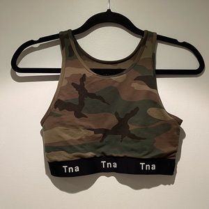Aritzia TNA Camo Crop Top - Small